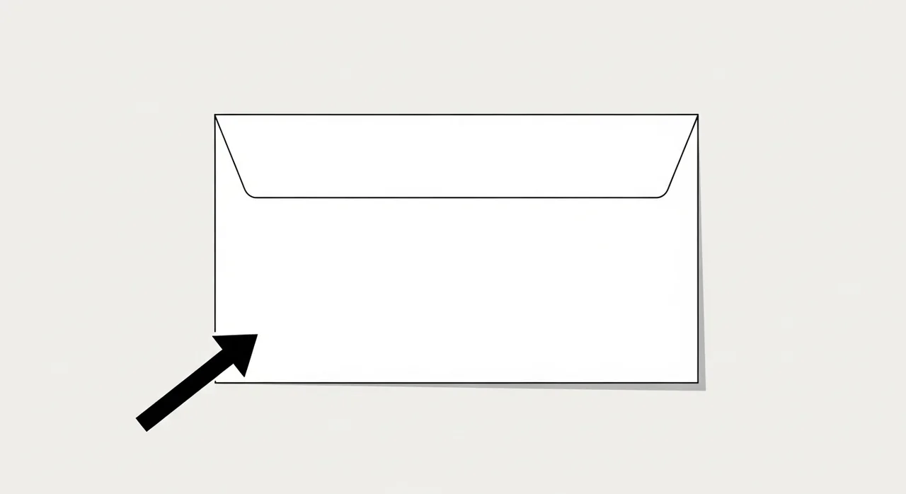 봉투 뒷면 이름 위치와 작성법